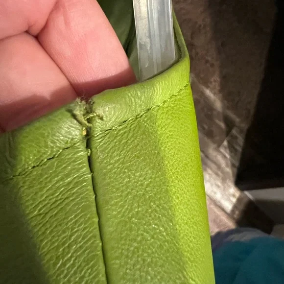 Shape FX Green Leather Women's Jacket SIZE 12 - Picture 5 of 5